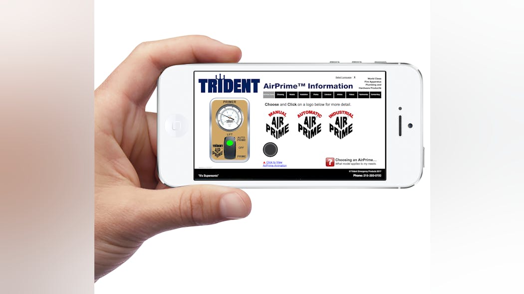 Trident Emergency Products launched a new website, www.TridentAutoAirPrime.com.