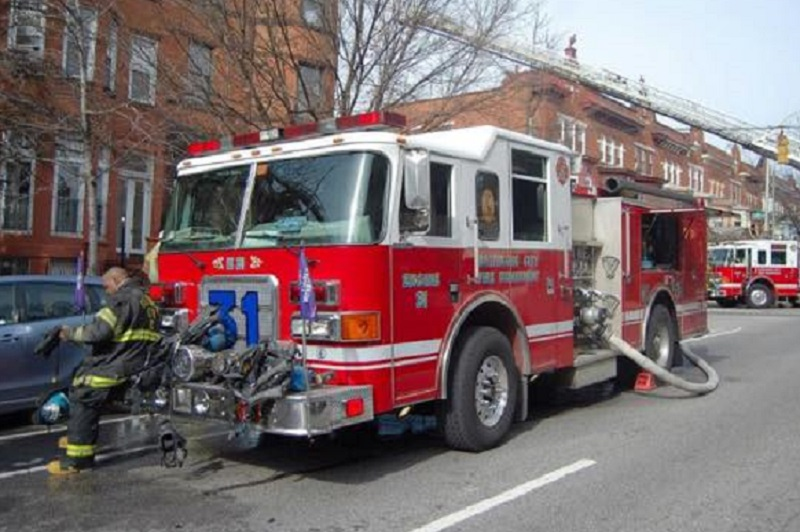 Engine 31 with the Baltimore Fire Department.