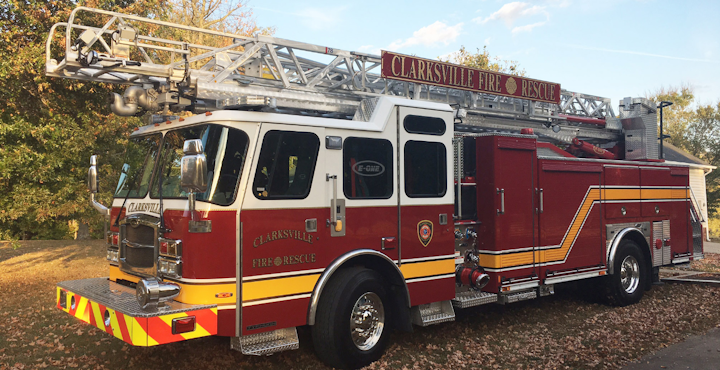 Clarksville, TN, Fire Dept. Takes Delivery of 78-Foot ...