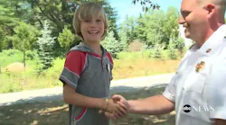 NH Boy Honored by Firefighters after Saving Baby Sister