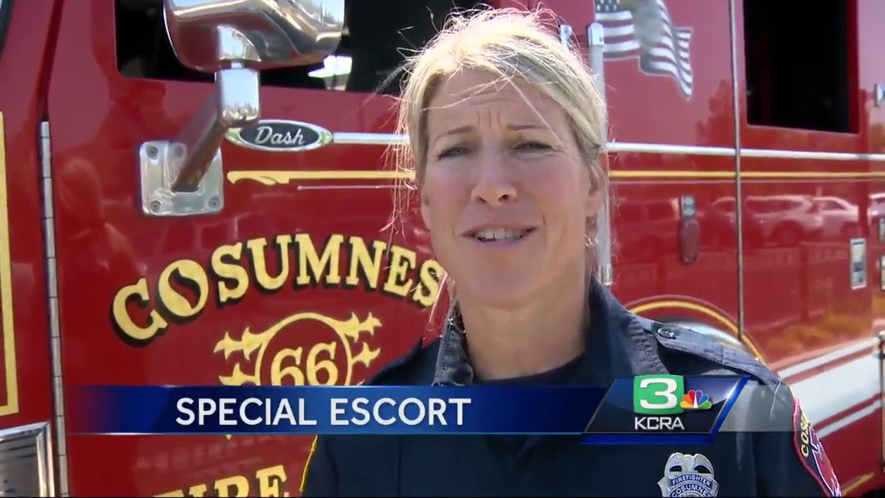 CA Firefighters Give 4-year-old Boy Special Escort to School