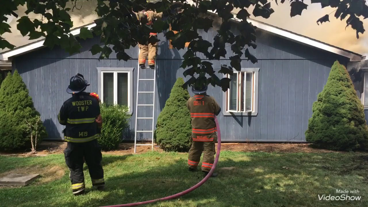 Watch OH Firefighters Tackle Stubborn Residential Fire