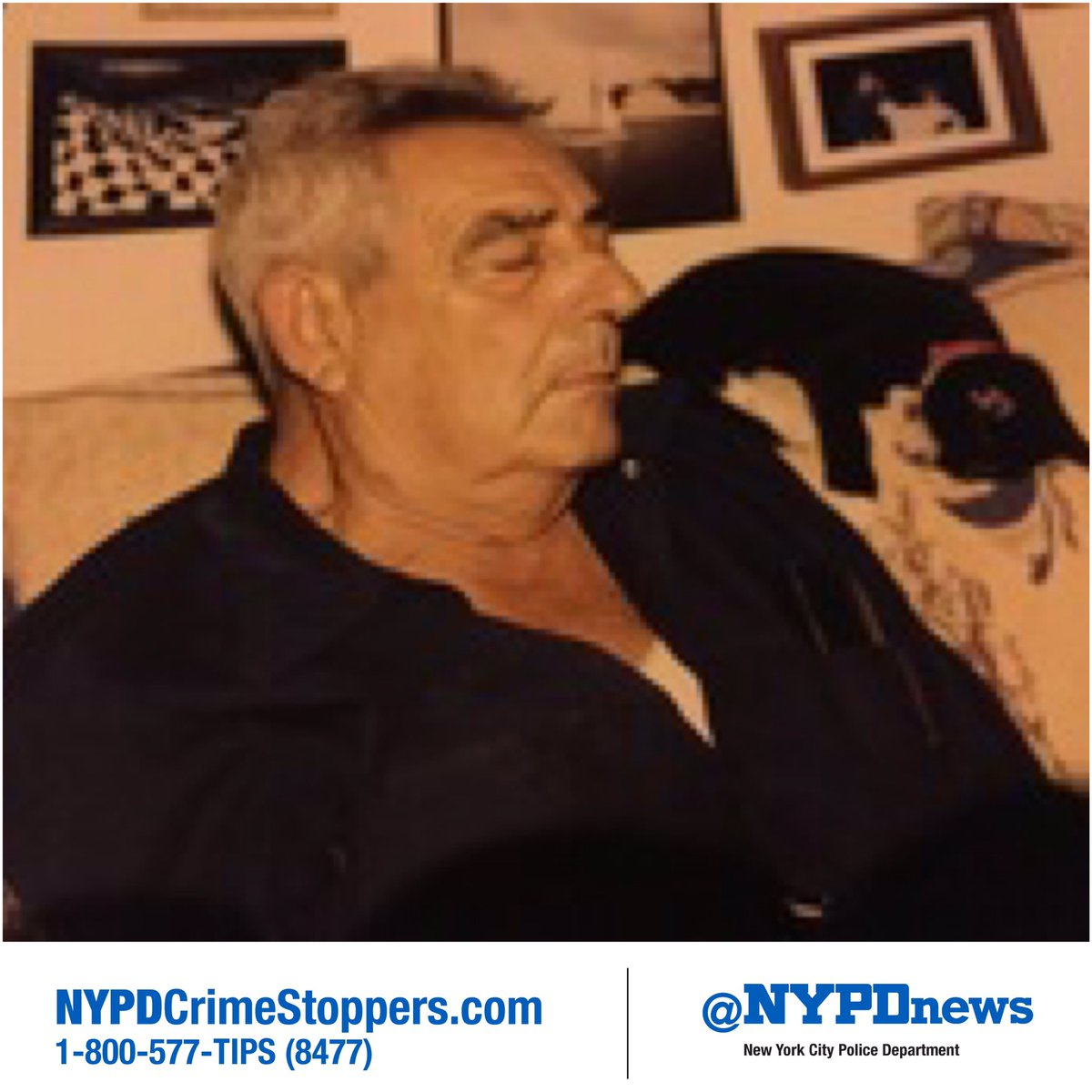 The New York City Police Department issues this missing person sheet for the retired FDNY firefighter.