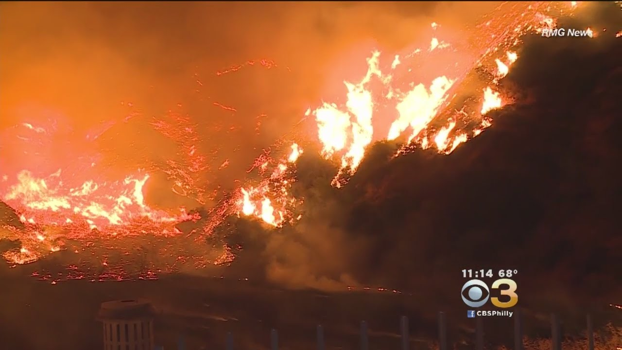 CA Firefighters Work Around Clock to Battle Wildfires