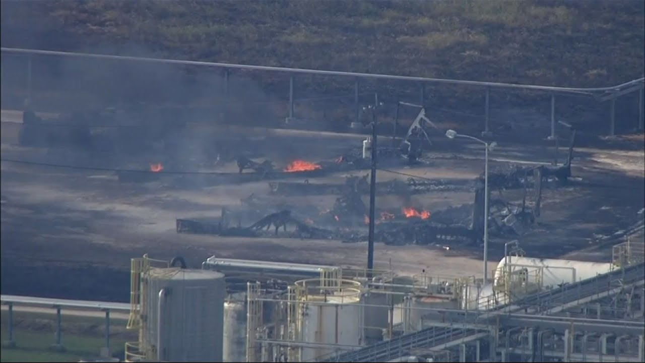 Raw Footage Shows Controlled Burn at TX Plant