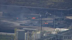 Raw Footage Shows Controlled Burn at TX Plant