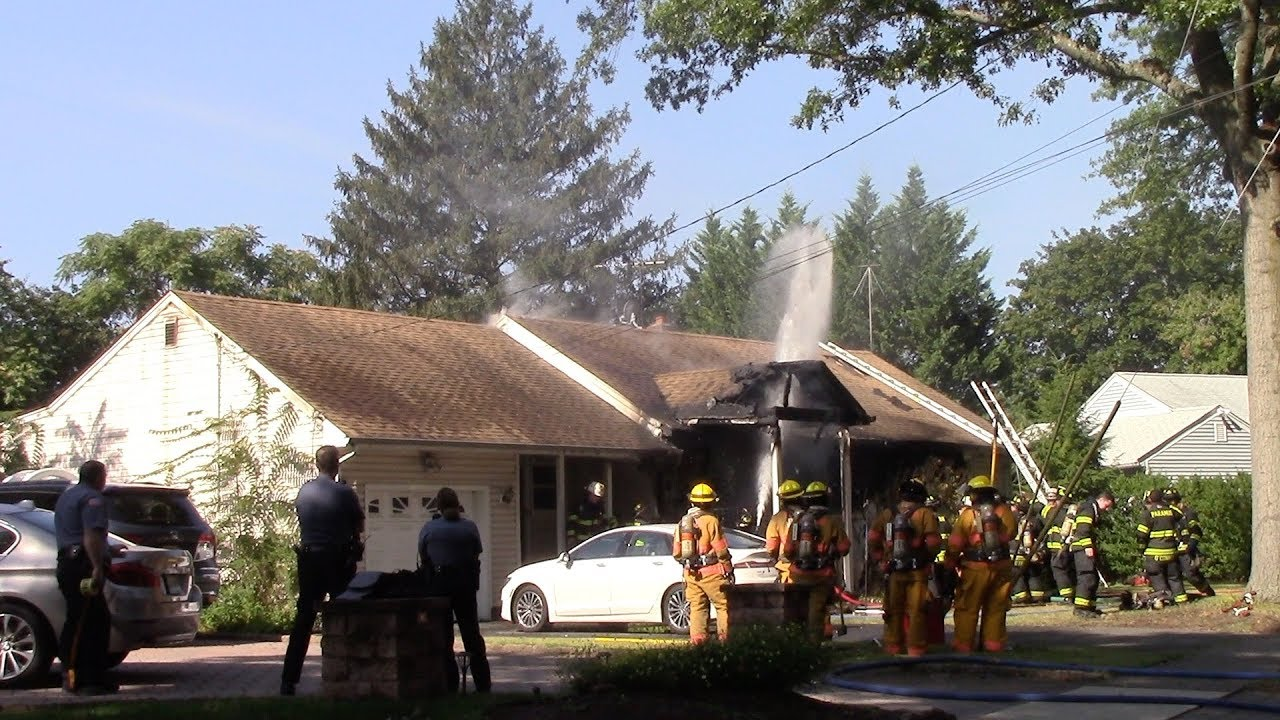Raw Footage of NJ Firefighters Tackling House Fire