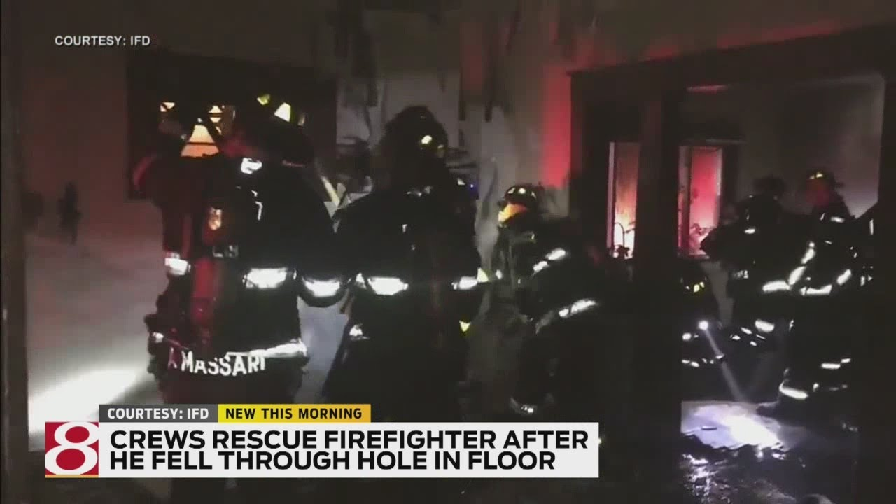 IN Firefighter Falls Through Floor While Tackling Blaze | Firehouse