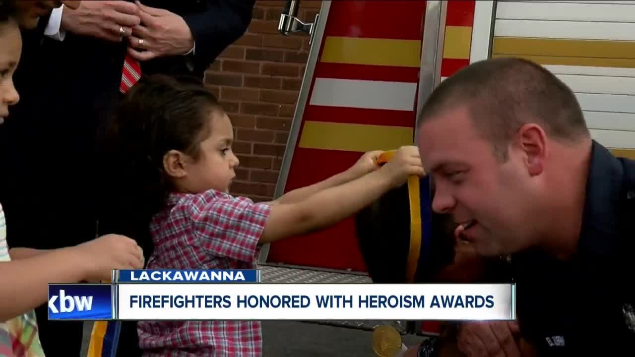 NY Firefighters Receive Medals from Children they Rescued | Firehouse