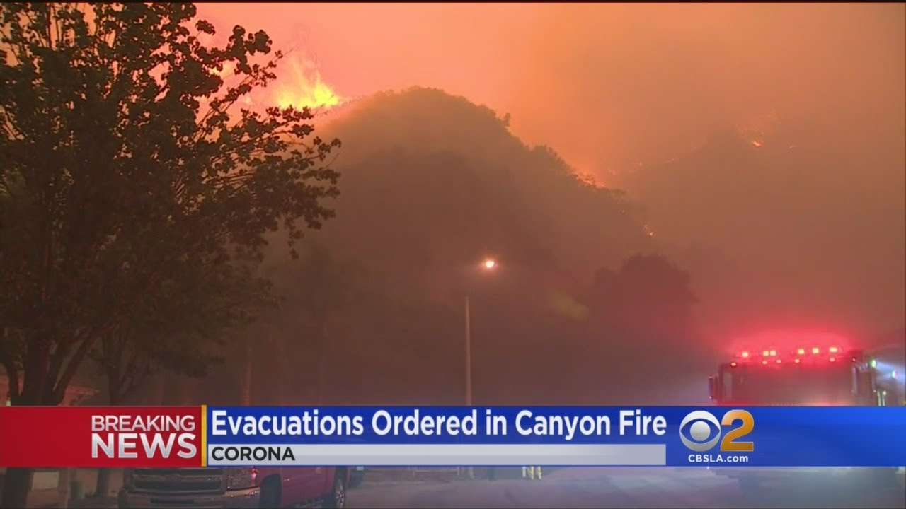 Evacs Ordered as CA Brush Fire Threatens Homes