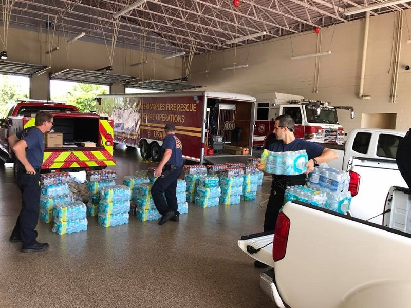 Greater Naples firefighters prep for the arrival of Hurricane Irma last Friday.