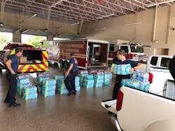 Greater Naples firefighters prep for the arrival of Hurricane Irma last Friday. Greater Naples firefighters prep for the arrival of Hurricane Irma last Friday.