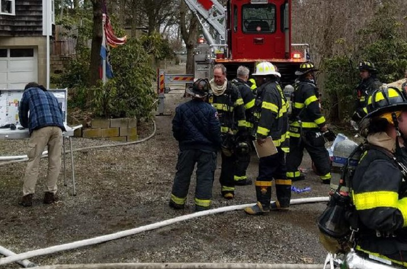 Norwalk firefighters during a recent response call.