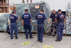 Members of CA-Task Force 6 prep for their trip to Puerto Rico to assist in the aftermath of Hurricane Maria.