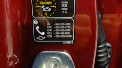 Scanning the QR code emblem leads to GM’s website, which provides a collection of critical emergency response guides for GM hybrid, electric and alternative-fueled vehicles. Scanning the QR code emblem leads to GM’s website, which provides a collection of critical emergency response guides for GM hybrid, electric and alternative-fueled vehicles.