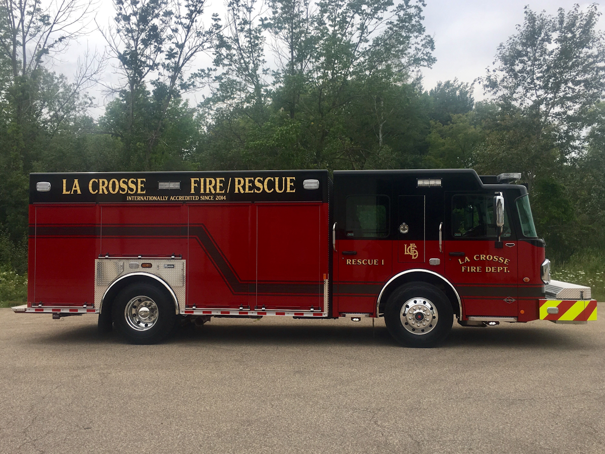 La Crosse Wi Fire Dept Puts New Rescue Truck Built By Marion Body