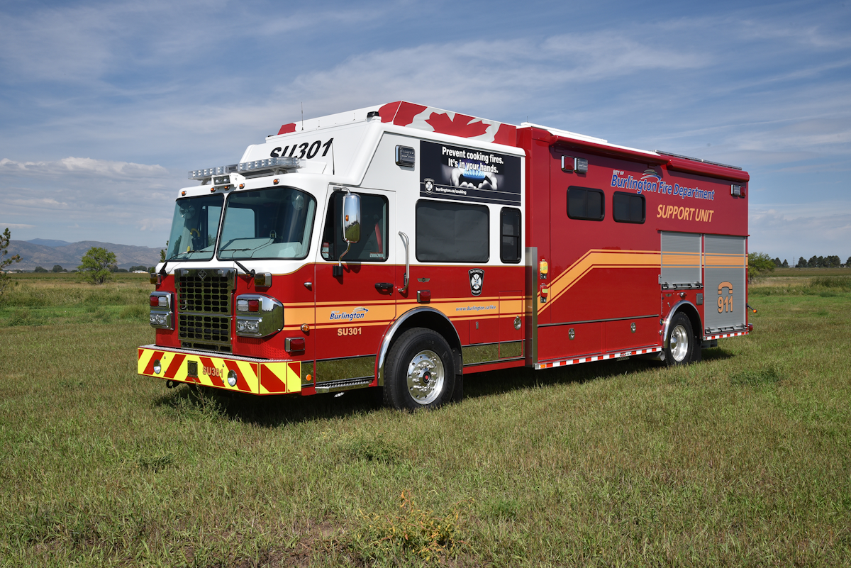 Burlington, Ontario, Canada, Fire Dept. Gets Walkin Support Unit Built