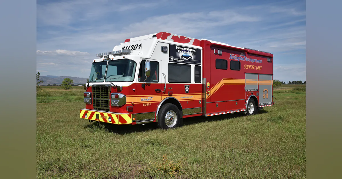 Fire Support Unit Burlington, Ontario, Canada, Fire Dept. Gets Walk-in Support Unit Built ...