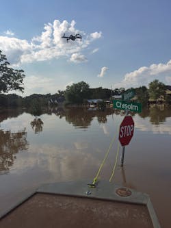 A DJI Mavic Pro piloted by David Merrick captured the flooding in Simonton, TX. A DJI Mavic Pro piloted by David Merrick captured the flooding in Simonton, TX.