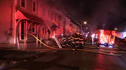 Watch PA Firefighters Tackle Three-Alarm Blaze