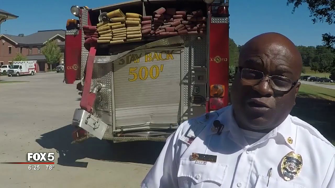 GA Firefighters Unscathed as Pickup Smashes into Engine