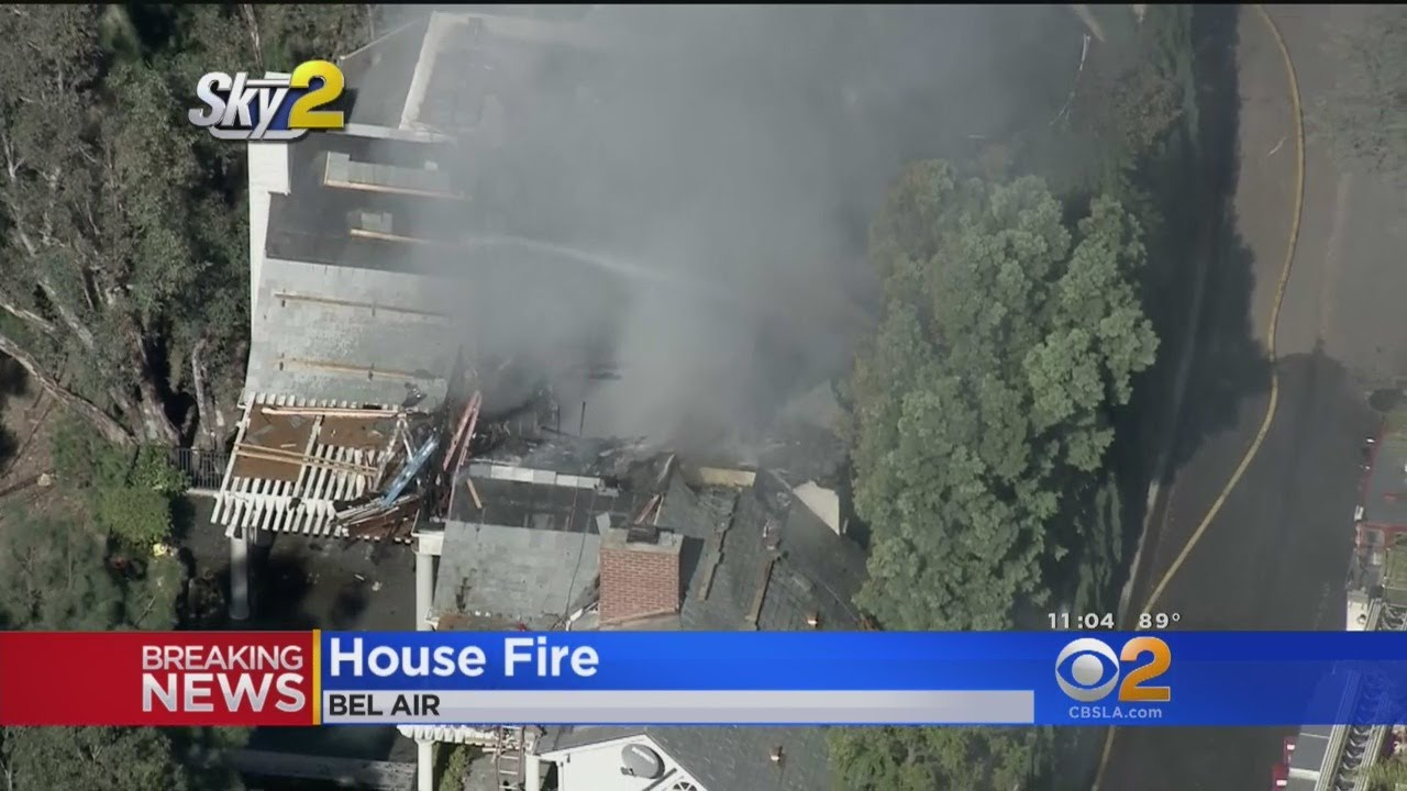 Los Angeles Firefighters Battle Fire in $14M Bel Air Home - Firefighter ...