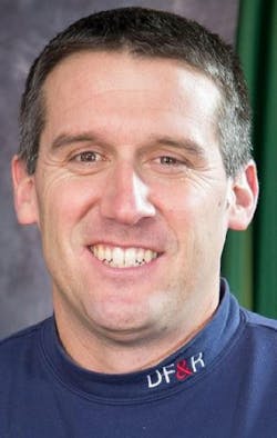 Dover Fire &amp; Rescue Assistant Chief Paul Haas, who is at the center of hazing allegations contained in a federal lawsuit filed by a former firefighter-paramedic.