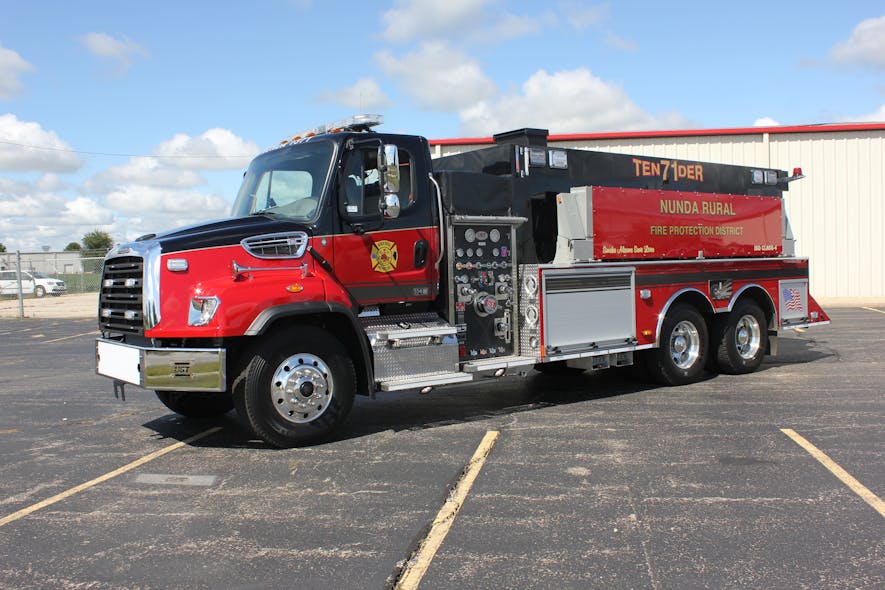 Nunda, IL, Rural Fire Protection District Gets 3,500Gallon Tanker