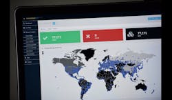 A map compiled by British company Malware Tech displays the geographical distribution of the WannaCry ransomware cyberattack in May 2017. A map compiled by British company Malware Tech displays the geographical distribution of the WannaCry ransomware cyberattack in May 2017.