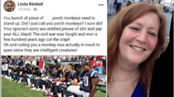 Paramedic Linda Kimball was fired from the Sterling, MA, Fire Department for this racist Facebook post following New England Patriots players kneeling during the national anthem.