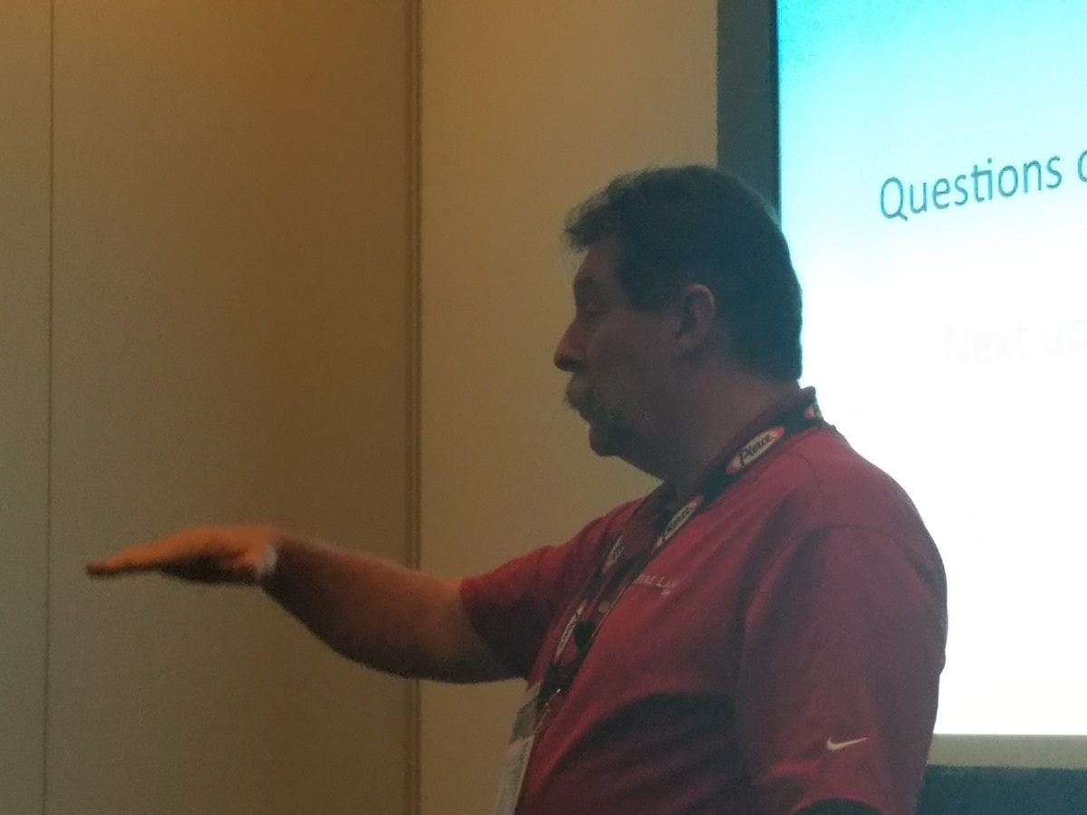 Veteran RI firefighter and licensed attorney Curt Varone speaks to firefighters during his 'FLSA Boot Camp' at Firehouse Expo in Nashville, TN, on Friday, Oct. 20, 2017.