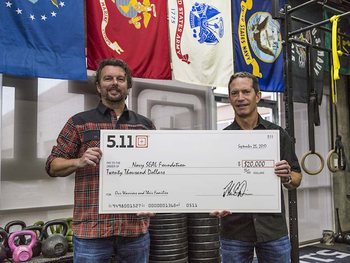 5 11 Donates 20 000 To Navy Seal Foundation Firehouse