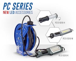 Coxreels introduced three new Industrial Duty LED Lights for their PC13 Model. Coxreels introduced three new Industrial Duty LED Lights for their PC13 Model.