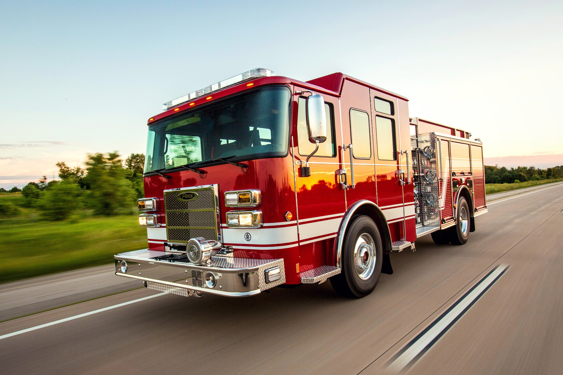 Pierce Manufacturing has sold a Pierce Saber custom pumper equipped with a Ford 6.7L V-8 turbo diesel power train &ndash; similar to the one pictured here &ndash; to the Lafayette County Fire Department located in Oxford, MS, home of the University of Mississippi. The vehicle will be delivered in 2018.