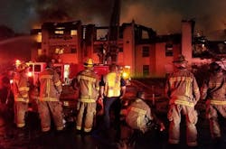 Dallas firefighters on scene of a structure fire on Oct. 20, 2017. Dallas firefighters on scene of a structure fire on Oct. 20, 2017.