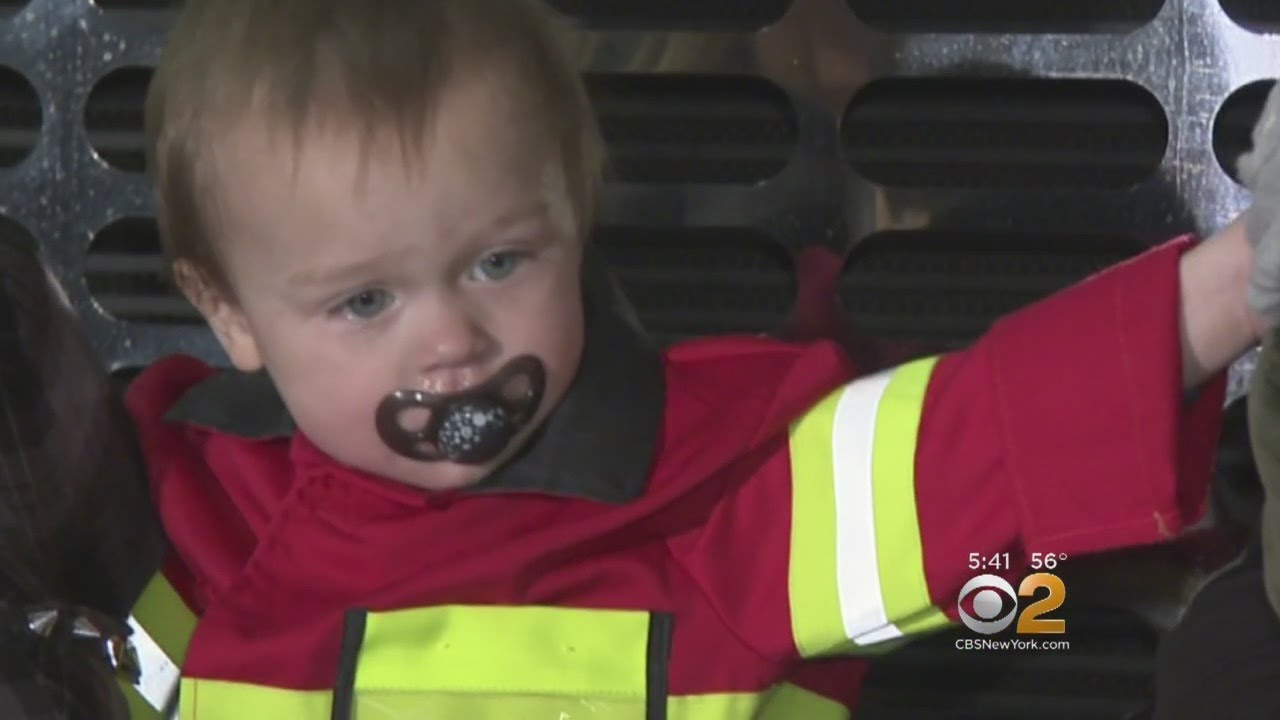 NY Firefighters Reunited with Toddler They Saved