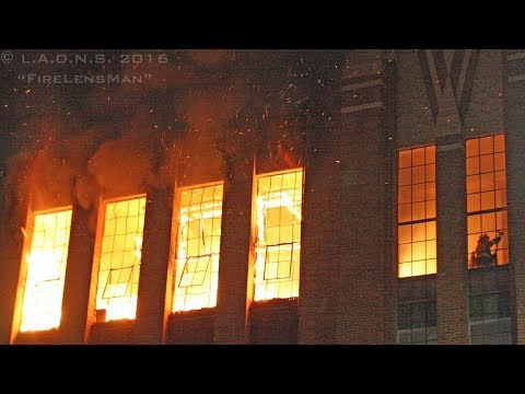 Firefighters Battle Blaze in Downtown Los Angeles Loft Building
