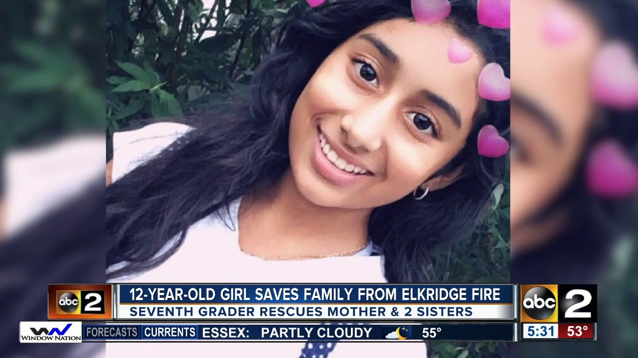 MD Girl, 12, Hailed a Hero for Saving Family from Fire
