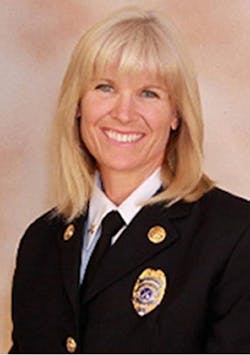 Salt Lake City firefighter Martha Ellis. Salt Lake City firefighter Martha Ellis.