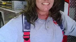 Woodburn, IN, firefighter Monica Kelsey.