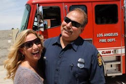 Los Angeles fire Capt. David Moorman in a photo posted on the LAFD&apos;s website.