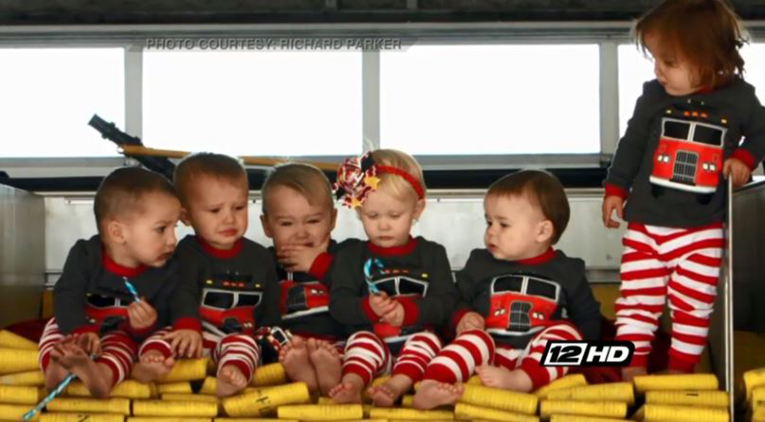 Durant Fire Department Christmas Card with Children Goes Viral