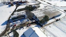 There was minimal structural damage to the arena barn but two dozen horses died in an early-morning barn fire at Folly Farm in Simsbury. There was minimal structural damage to the arena barn but two dozen horses died in an early-morning barn fire at Folly Farm in Simsbury.