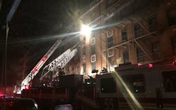 FDNY crews operate during a four-alarm fire at a Bronx apartment building that killed twelve people on Thursday night. FDNY crews operate during a four-alarm fire at a Bronx apartment building that killed twelve people on Thursday night.