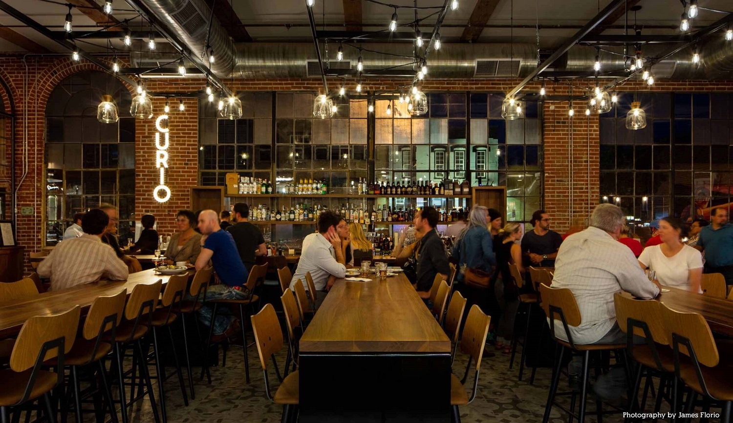 The Curio bar inside Denver's Central Market.