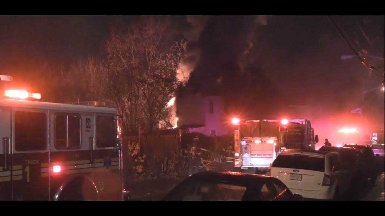 Watch Raw Video of NJ Firefighters Tackling House Fire