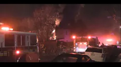 Watch Raw Video of NJ Firefighters Tackling House Fire