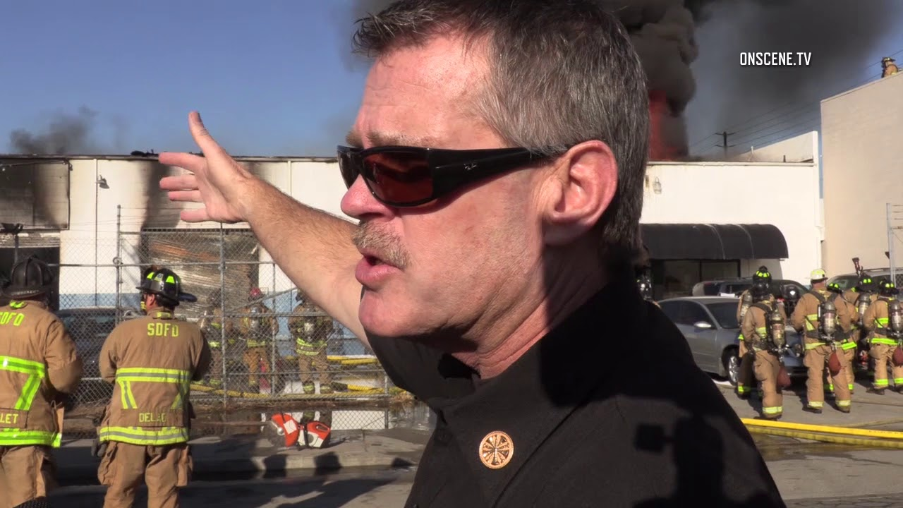 Watch San Diego Firefighters Tackle Large Commercial Blaze