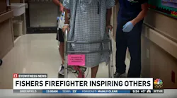 IN Amputee Firefighter Inspires Another a Nation Away