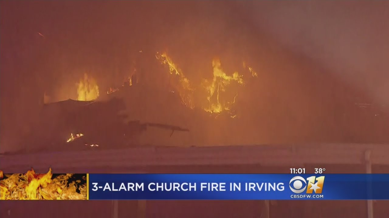Flames Rip Through TX Church
